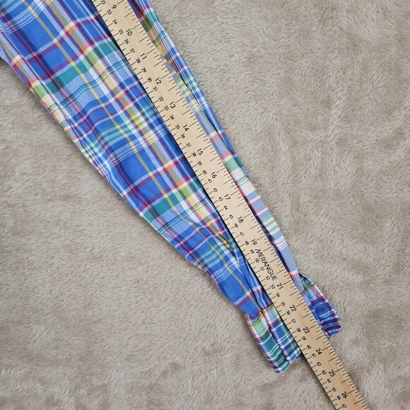 Ralph Lauren Button-Down Oxford Shirt Plaid Long Sleeve Boy Teen Size XL (18-20) - Picture 6 of 10